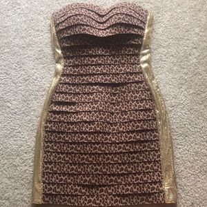 Sherri Hill Cheetah Bodycon Dress